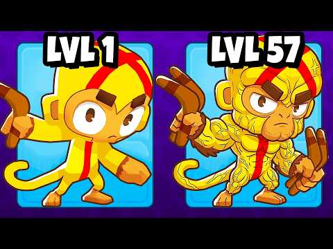 Bloons TD 6, ale MAŁPKI MOGĄ ZDOBYWAĆ POZIOMY (mega dziwne...)