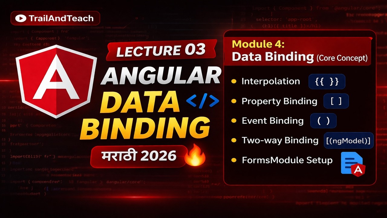 Angular Session 03|Data Binding (Interpolation, Property, Event ...