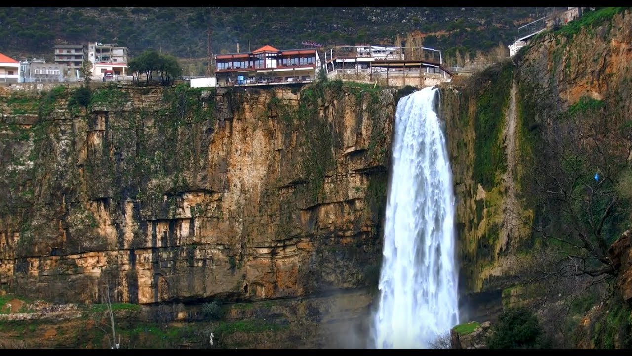 Jezzine Town And Its Waterfall In Lebanon 2018 Hd Youtube