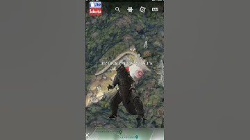 🧐Godzilla in google earth🌍 #googleearth #trending #viralshorts #popular #shorts