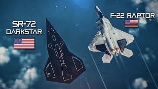 SR-72 Darkstar & F-22 Raptor DEEP STRIKE | Digital Combat Simulator | DCS |