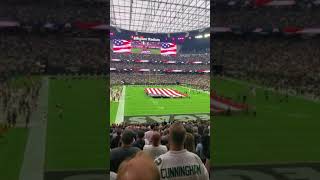Raiders vs Eagles National Anthem.