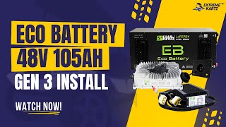 Eco Battery 48v 105ah GEN3 Install for EZGO TXT