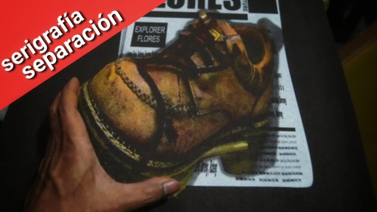 sablon kaos 4 warna plastisol - ( 4 colour screen printing )