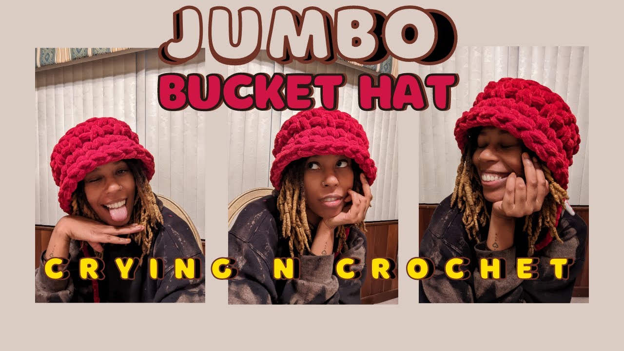 make a dopamine inducing jumbo bucket hat with me