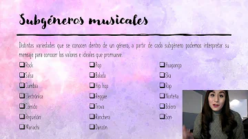 ¿Cuáles son los sub generos musicales?