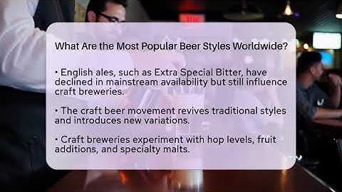 What Are the Most Popular Beer Styles Worldwide? | The Pint Guy