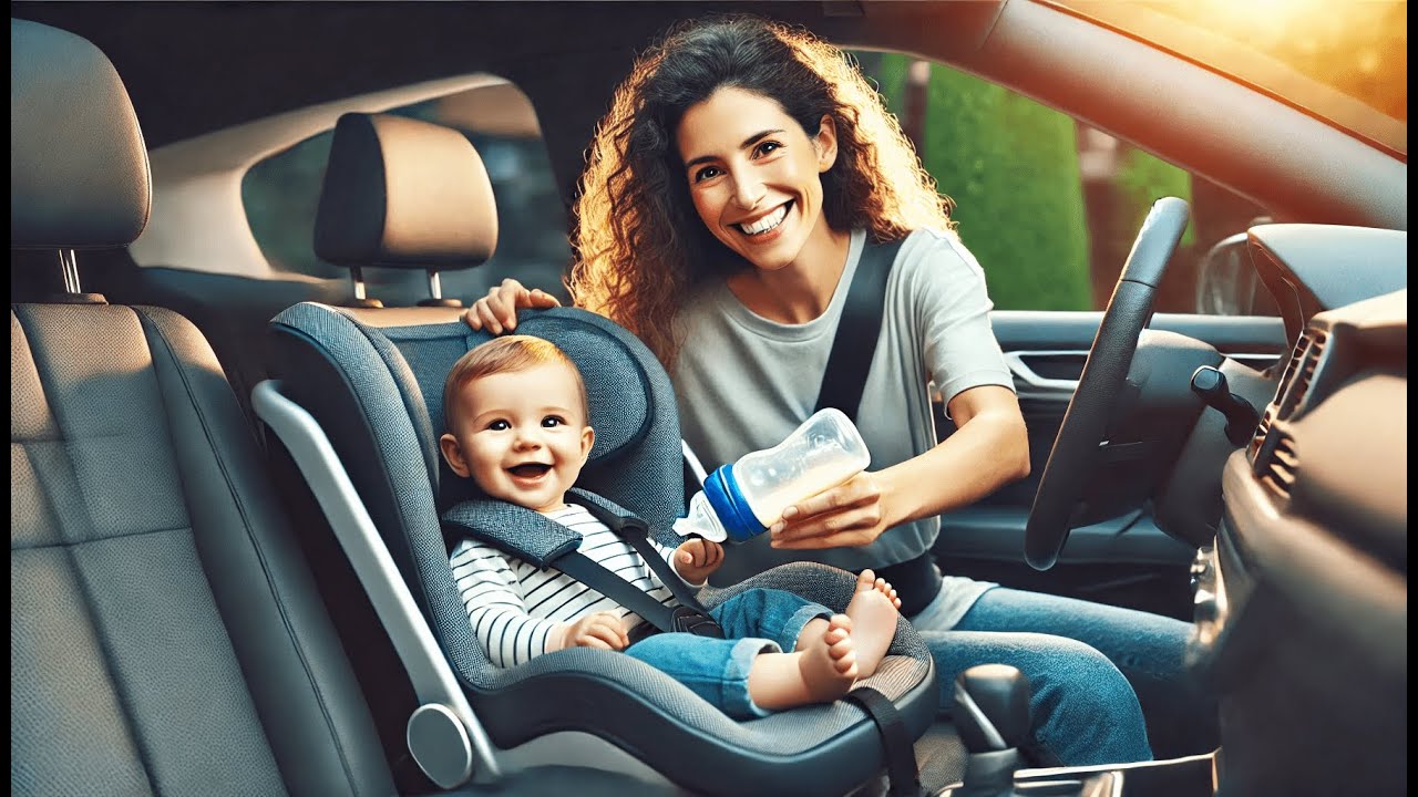 🍼 Skywin Self Feeding Baby Bottle 8oz Bottle Holder for Baby | Best Car Seat Bottle Holder for Baby🍼