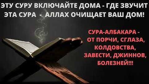 ЭТУ СУРУ ВКЛЮЧАЙТЕ ДОМА-СУРА ОТ ПОРЧИ, СГЛАЗА, КОЛДОВСТВА, ЗАВИСТИ, ДЖИННОВ, БОЛЕЗНЕЙ. ОЧИЩАЕТ#love