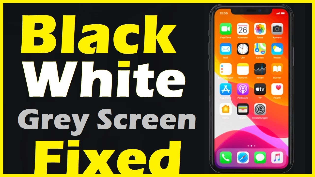 How To Fix Black And White Screen On IPhone Enable Colors Grayscale How To Fix Black And White Screen On IPhone Enable Colors Grayscale