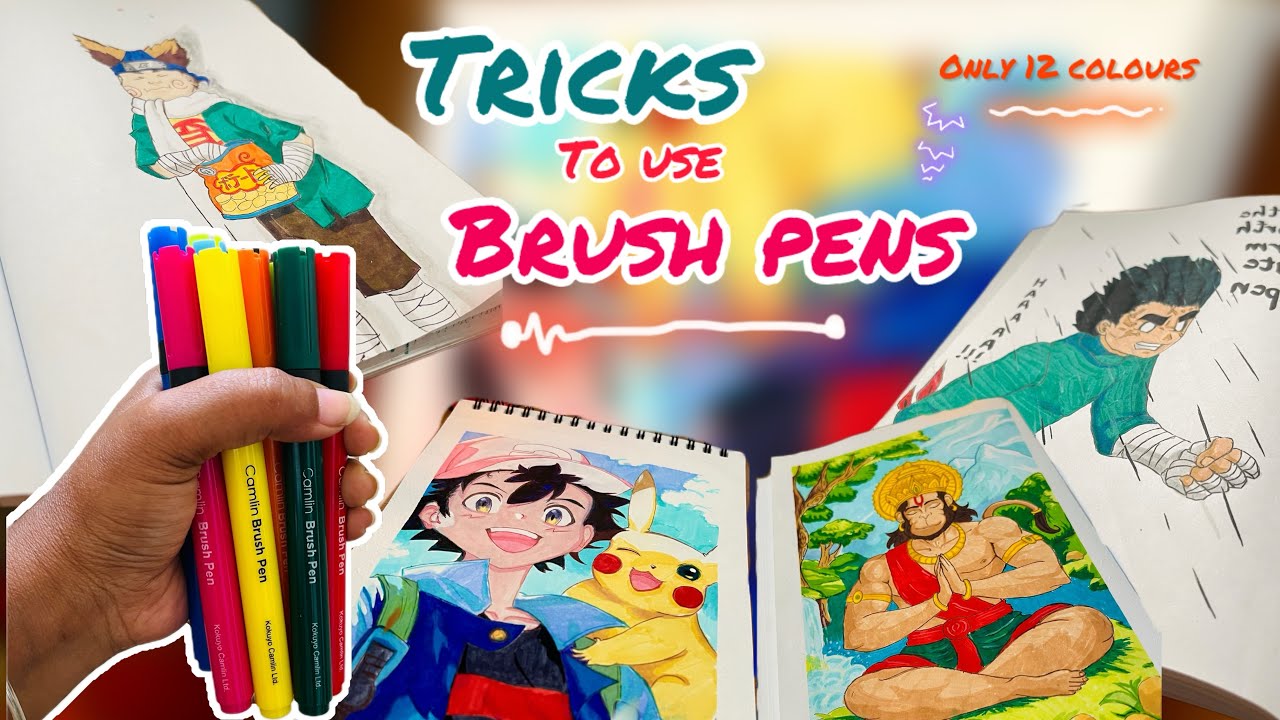Brush Pen Colouring Tricks | Easy Techniques for Stunning Art! 🖌️ - YouTube
