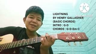 Henry Gallagher  Lightning basic Guitar Chords klmusix