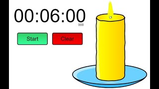 6 minutes candle timer