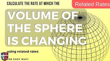 How to calculate the rate of change of the volume of a sphere