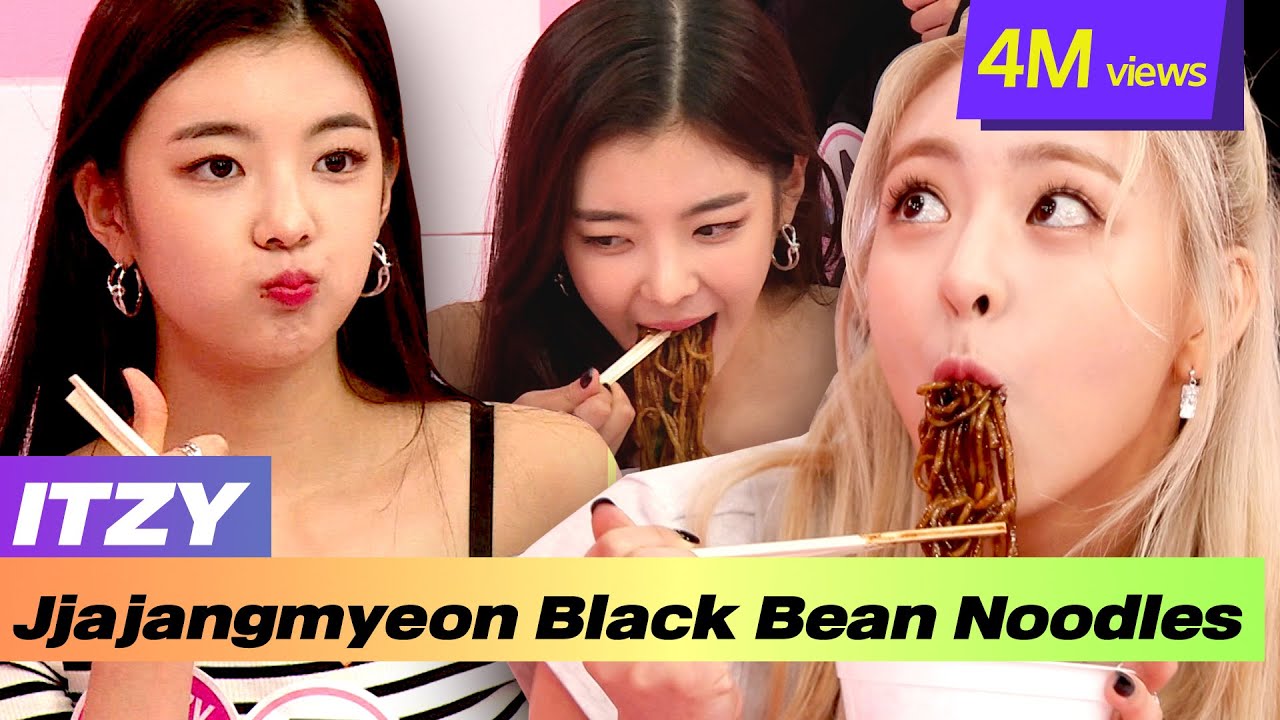 ITZY Jjajangmyeon Black Bean Noodles MUKBANG🥣🖤