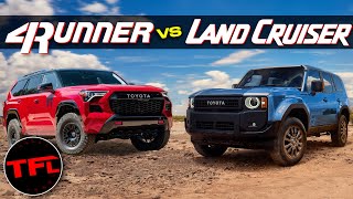 How Does the New Toyota 4RUNNER Stack Up to the New Land Cruiser? by The Fast Lane Car 158,027 views 1 month ago 16 minutes