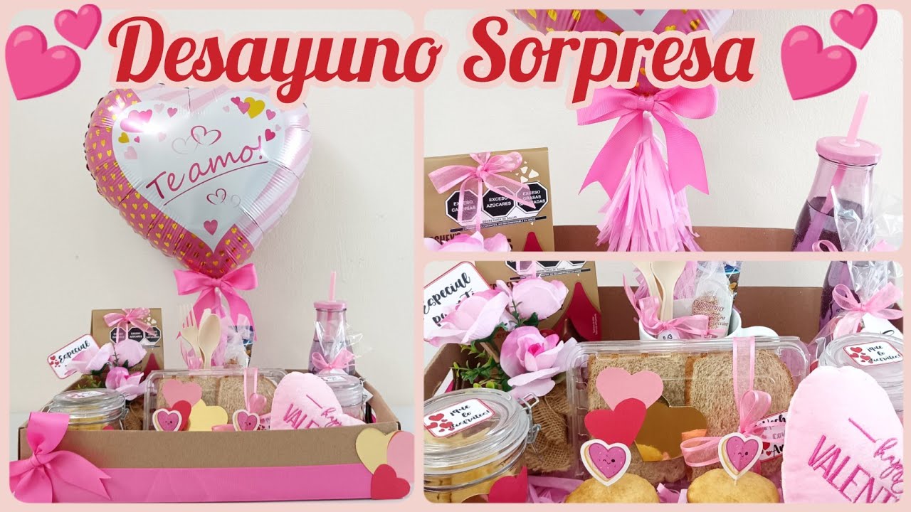Desayuno Sorpresa para San Valentín * Desayuno sorpresa de amor y amistad * Desayuno sorpresa fácil