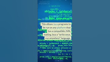 #Java #key features of Java #1.Platform Independence: