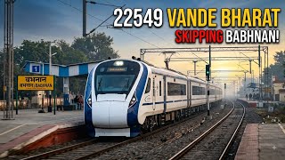 22549 Gorakhpur - Prayagraj, Vande bharat skipping Babhnan early morning #indianrailways #viral 