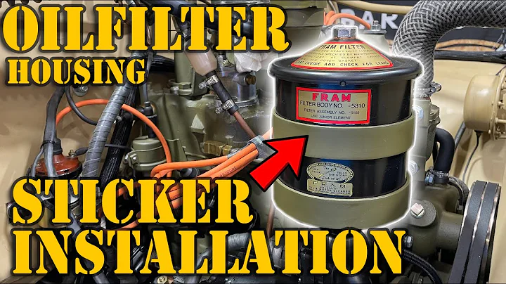 Restore your Willys Jeep | Sticker Oil Filter Housing | M38A1