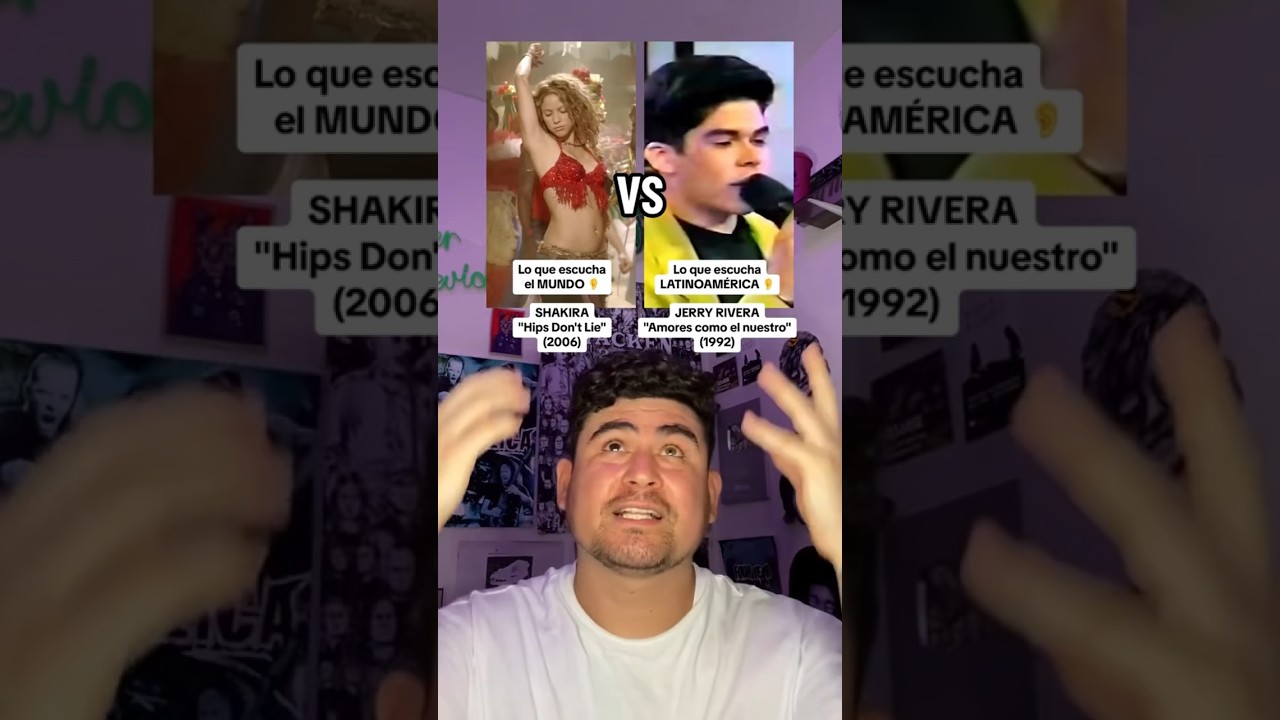 SHAKIRA vs JERRY RIVERA - Hips Don't Lie: Lo que escucha el MUNDO vs LATINOAMÉRICA 📣🤔