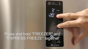 [LG Refrigerator] - How to activate the Bottom Freezer Display All-on mode