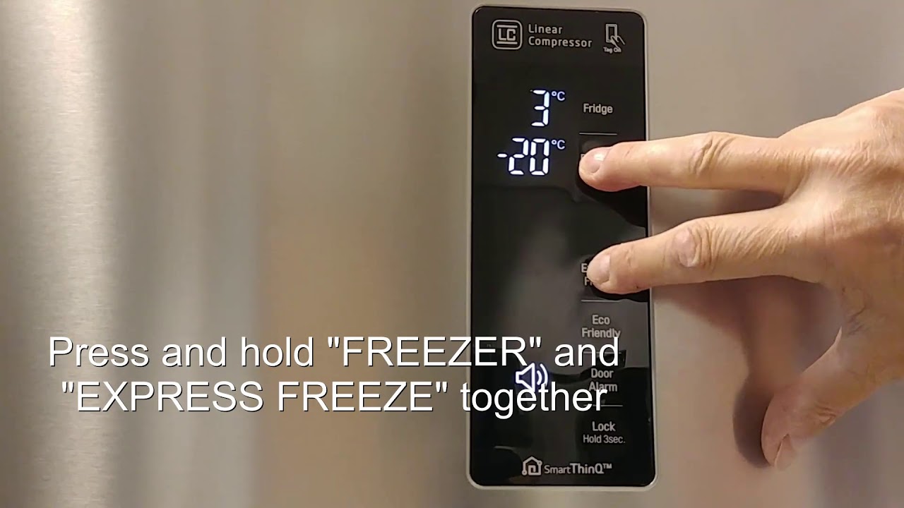 [LG Refrigerator] How to activate the Bottom Freezer Display Allon