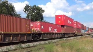 KCS Units Leading NS 207 & CEFX and BNSF on Savannah District 8/30/14