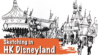 Hong kong disneyland sketches