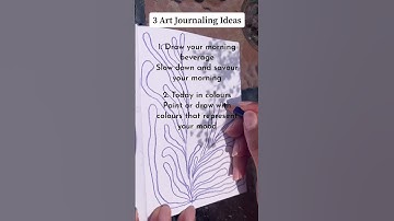 3 Art Journaling Ideas #mindfulart #stressrelief #artist #easyart #artjournal