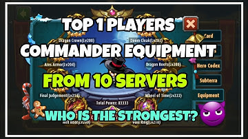Magic Rush : Commander Equipment Of Top 1 Players From 10 Servers | Who