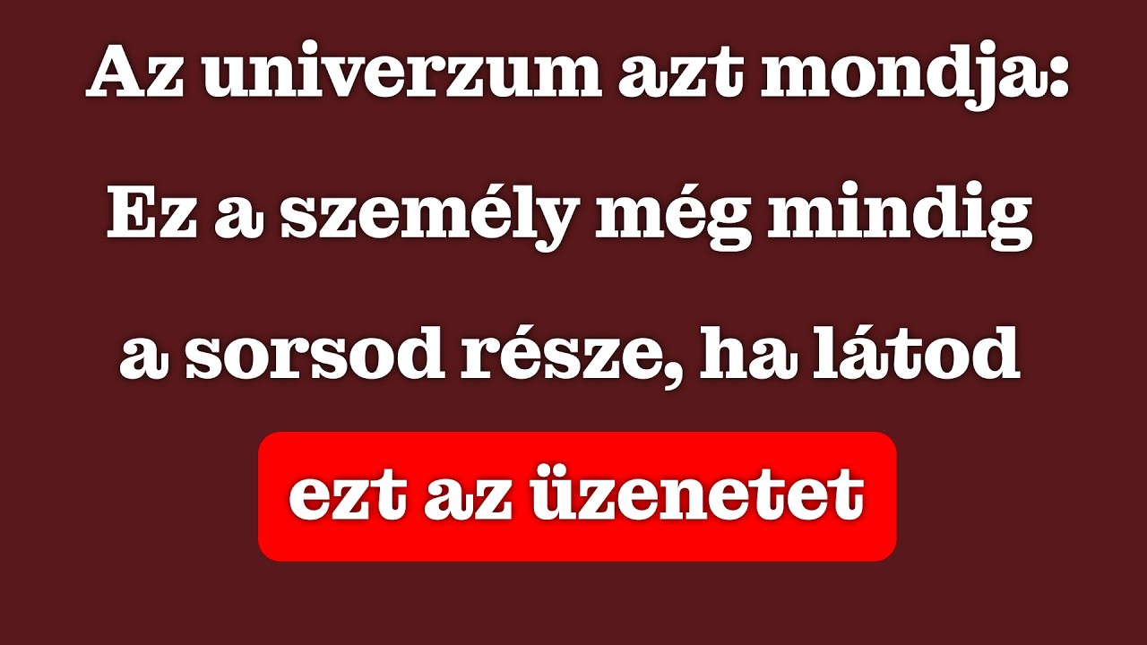 Az univerzum üzeni: Ez a személy még mindig a sorsod része | Carl Jung