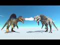 Who is More Powerful? Spinosaurus vs Dilophosaurus | ARBS Simulation