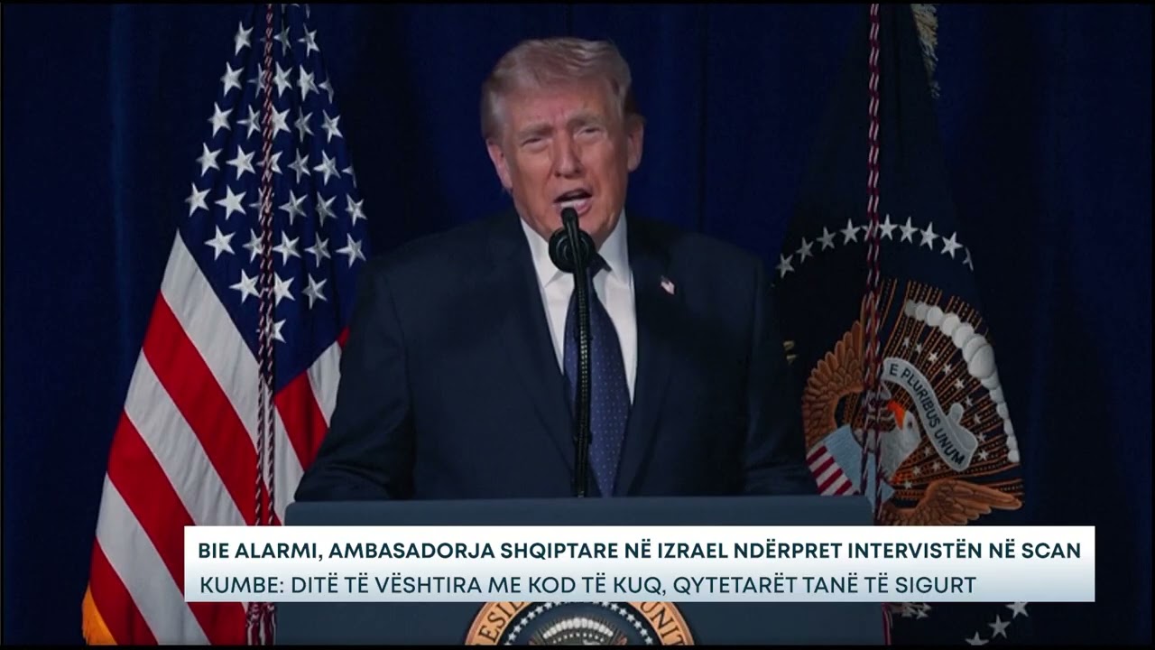 Bie alarmi, ambasadorja shqiptare në Izrael ndërpret intervistën në SCAN Kumbe: Ditë të vështira....