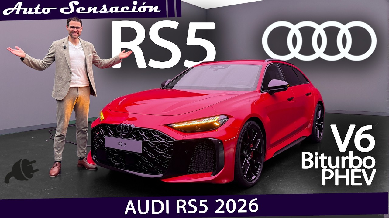 Presentación Audi RS5 PHEV 2026: híbrido enchufable de 640 CV — ¿Avance técnico o despropósito?