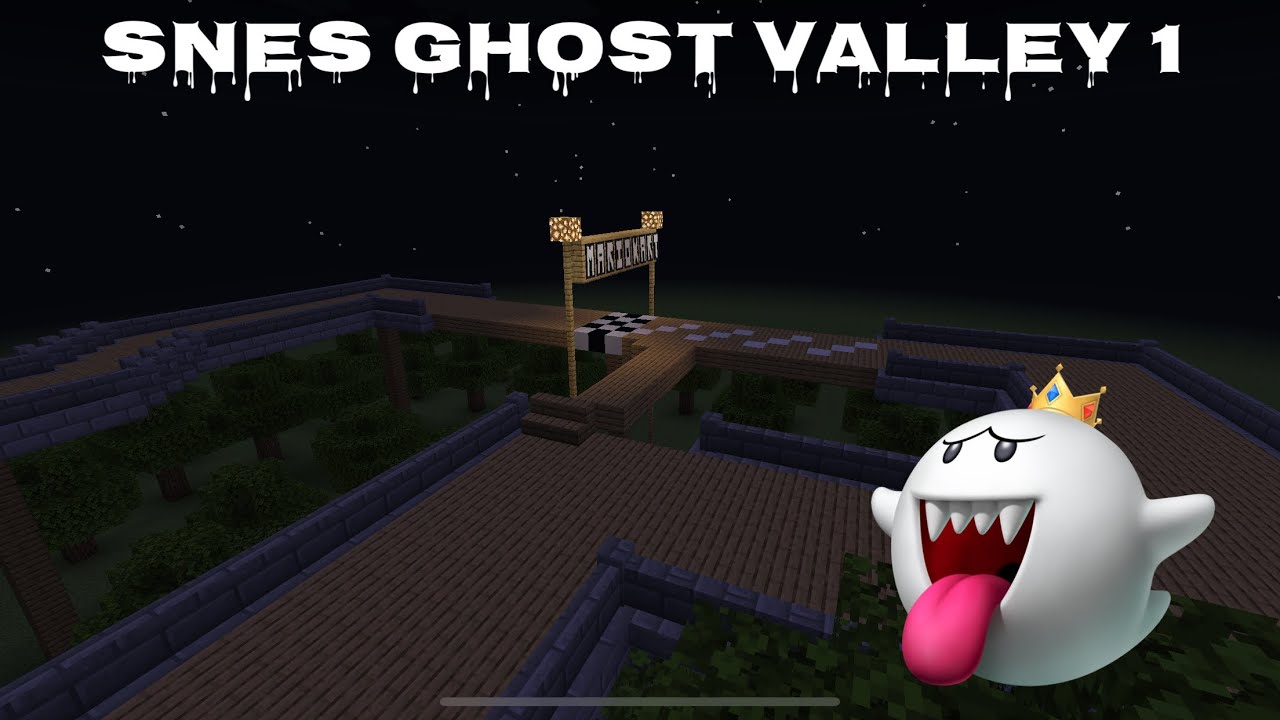 Mario Kart in Minecraft SNES Ghost Valley 1 - YouTube