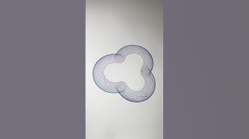 A Mesmerizing Journey of Lines and Curves: Relaxing ASMR Art. #asmr #art #spirograph #shorts #usa