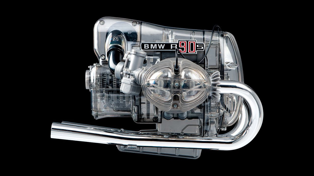 BMW R 90 S-Boxermotor - Flat-Twin Engine - YouTube