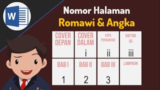 Cara buat Nomor Halaman Romawi dan Angka (cover depan &amp; dalam ) di Word