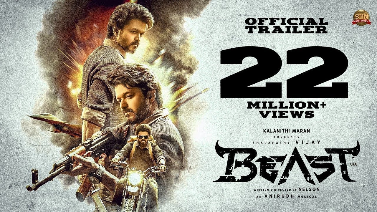 Beast - Official Trailer Live Count | Thalapathy Vijay | 