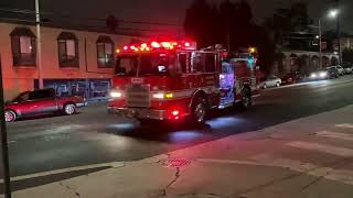 LAFD Lightforce 20 responding to a fire alarm