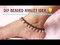 How To Make Beaded Anklet At Home | DIY Macrame | Creation&amp;you