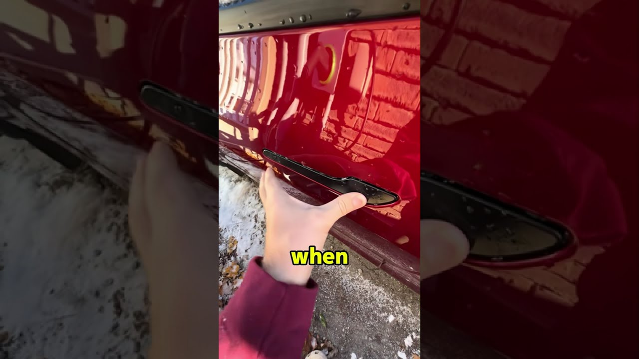 The Tesla door is very strong #shortvideo