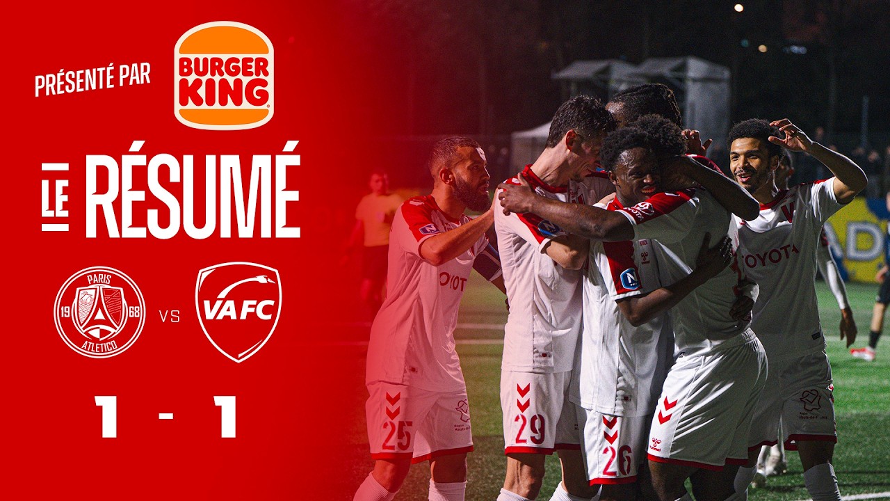 🎥 Paris 13 Atletico 1-1 VAFC : le résumé vidéo