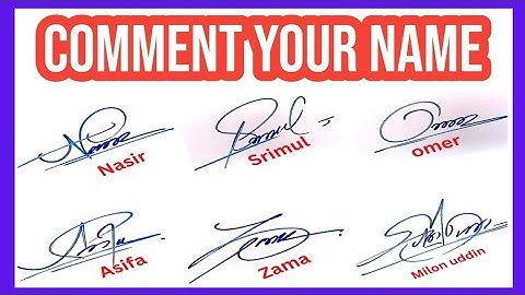How to do signature like a billionaire | How to signature your name