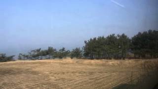 JR五能線　大間越〜白神岳登山口　側面展望