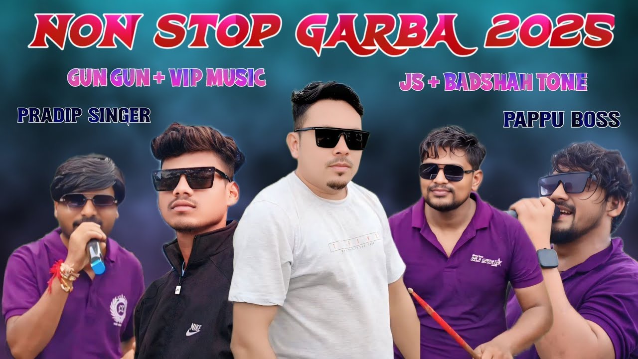 NON STOP GARBA 2025 !! KILLER MUSICAL BAND !! GUN GUN MUSIC !! PRADIP & PAPPU SINGER 