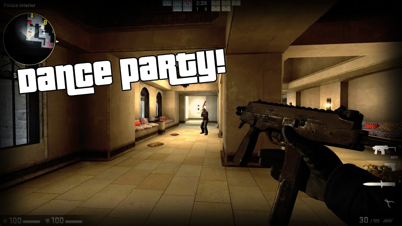CS:GO: Dance party! Mirage comp MP9 vs AWP - YouTube