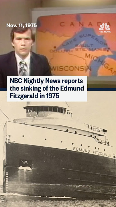 NBC Nightly News reports on the sinking of the Edmund Fitzgerald in 1975