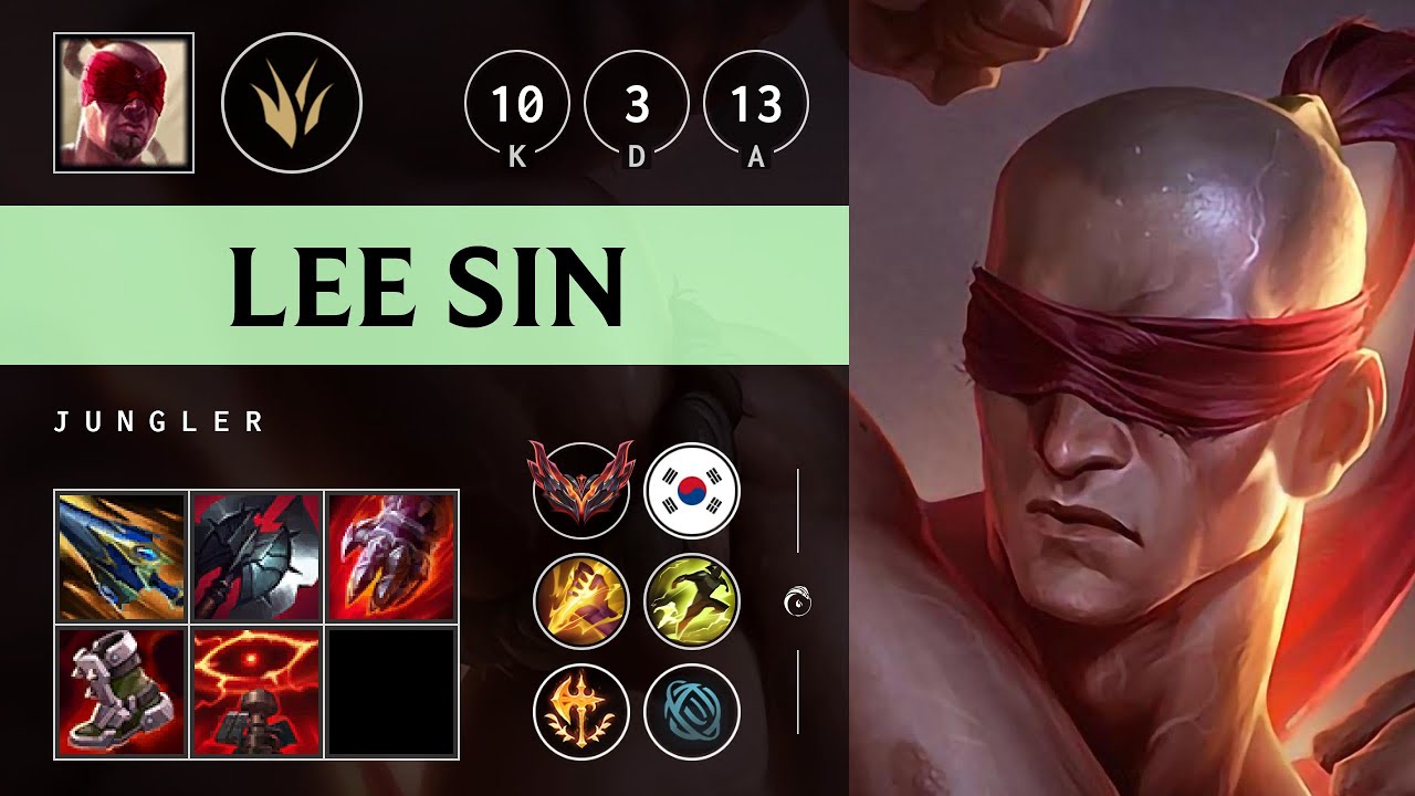 Lee Sin Jungle vs Pantheon - KR Grandmaster Patch 25.18